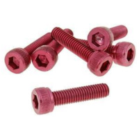 hexagon socket screw set - anodized aluminum red - 6 pcs - M5x20 - styling VC21270