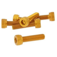 hexagon socket screw set - anodized aluminum gold - 6 pcs - M5x20 - styling VC21271