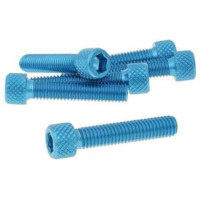 hexagon socket screw set - anodized aluminum blue - 6 pcs - M6x30 - styling VC21285