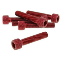 Bolzen Schraubensatz 6 Stück Innensechskant Alu rot - M6x30 VC21286
