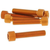 hexagon socket screw set - anodized aluminum orange - 6 pcs - M6x30 - styling VC21288