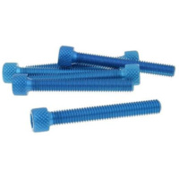 hexagon socket screw set - anodized aluminum blue - 6 pcs - M6x45 - styling VC21289