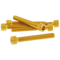 hexagon socket screw set - anodized aluminum gold - 6 pcs - M6x45 - styling VC21291
