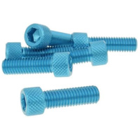 hexagon socket screw set - anodized aluminum blue - 6 pcs - M8x25 - styling VC21293