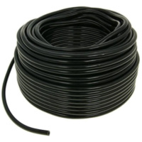 fuel hose black chloroprene rubber 50m reel - 4mm inner, 8mm outer diameter VC26793