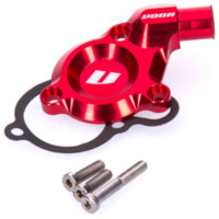 water pump cover VOCA CNC red for Derbi D50B VCR-RD09.DERB/RE