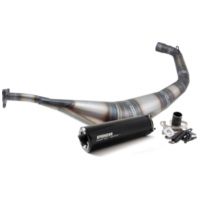 exhaust VOCA Warrior 50/70cc black silencer for Derbi EBE, EBS, D50B VCR-RD20192/BK