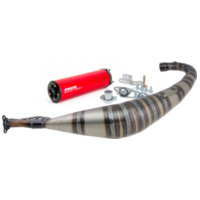 exhaust VOCA Rookie 50/70cc red silencer for Derbi EBE, EBS, D50B VCR-RD25192/RE