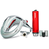 exhaust VOCA Cross chromed 50/70cc red silencer for Beta RR Enduro, Supermoto 2012- VCR-RD38190/RE