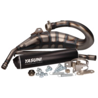 exhaust Yasuni Cross HM MAX black for Aprilia RX, SX, Derbi R, SM, Gilera RCR, SMT YA233XB