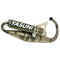 exhaust Yasuni Scooter Z yellow carbon for Minarelli vertical YA306CK