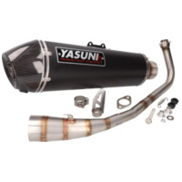 exhaust Yasuni Scooter 4 Black Edition for Honda Forza, SH 125 -2020 -Euro4 YA656BC