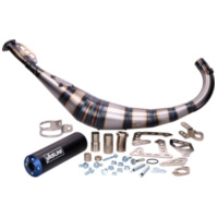 exhaust Yasuni R2 blue for Minarelli AM6, Derbi D50B0, EBE Offroad, SM YA810TA