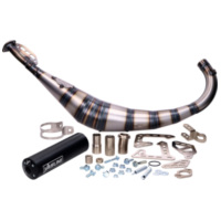 Auspuff Yasuni R2 schwarz für Offroad, SM, Minarelli AM, Derbi D50B0, EBE YA810TB