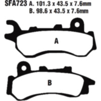 Brake pads carbon scooter ebc SFAC723