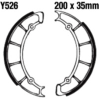 Brake shoes with springs ebc